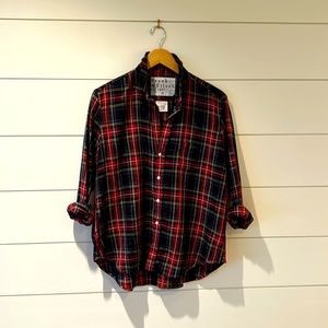 Frank & Eileen Relaxed Plaid Shirt, Size Small